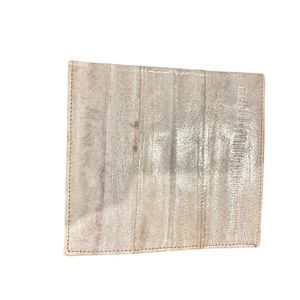 Genuine Eel Skin Wallet - Cream  Color -New